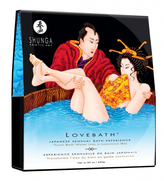 Соль для ванны Lovebath Ocean temptation, превращающая воду в гель - 650 гр. - Shunga - купить с доставкой в Твери