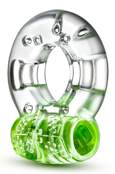 Зеленое эрекционное виброкольцо Arouser Vibrating C-Ring - Blush Novelties - в Твери купить с доставкой