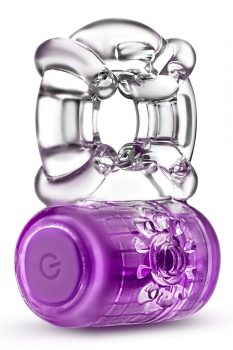 Фиолетовое эрекционное виброкольцо One Night Stand Vibrating C-Ring - Blush Novelties - в Твери купить с доставкой