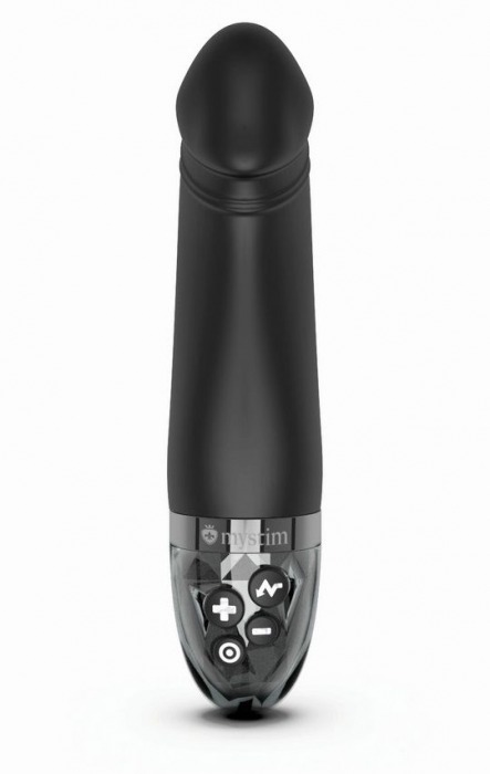 Черный вибратор с электростимуляцией Real Deal Neal - 16,5 см. - MyStim - купить с доставкой в Твери