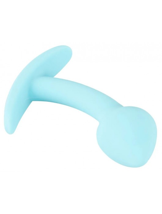 Голубая анальная втулка Mini Butt Plug - 7,1 см. - Orion