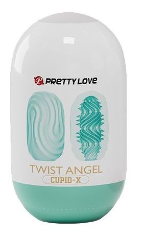 Бирюзовый мастурбатор-яйцо Twist Angel - Baile - в Твери купить с доставкой