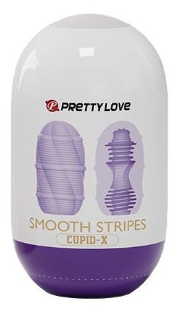 Сиреневый мастурбатор-яйцо Smooth Stripes - Baile - в Твери купить с доставкой