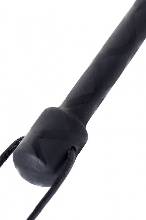 Чёрный стек с совой на кожаном наконечнике - 24 см. - ToyFa - купить с доставкой в Твери