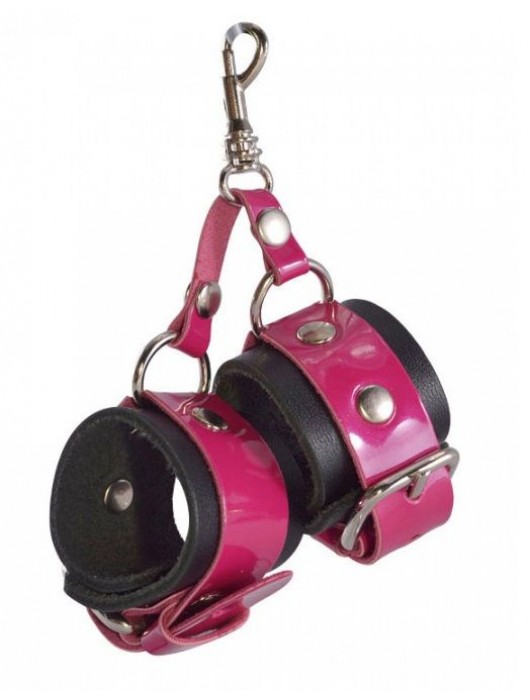 Розово-черный брелок  Наручники - Sitabella - купить с доставкой в Твери