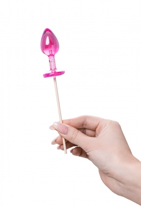 Розовый леденец  в форме анальной втулки со вкусом айриш крим - 29 гр. - Sosuчki - купить с доставкой в Твери