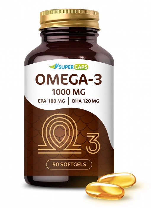 Пищевая добавка SuperCaps OMEGA-3 - 50 капсул (1000 мг) - SuperCaps - купить с доставкой в Твери