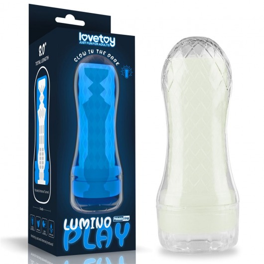 Светящийся в темноте мастурбатор Lumino Play Masturbator Pocketed - Lovetoy - в Твери купить с доставкой