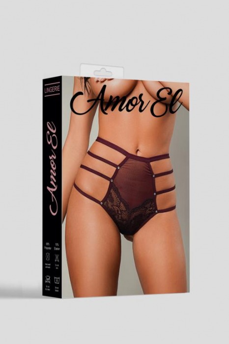 Сексуальные высокие трусики с атласным бантом сзади - Amor El купить с доставкой