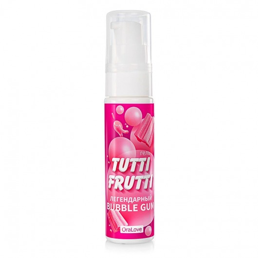 Интимный гель на водной основе Tutti-Frutti Bubble Gum - 30 гр. - Биоритм - купить с доставкой в Твери