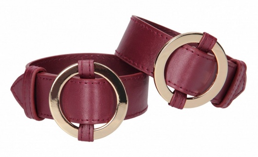 Бордовые наручники Halo Wrist   Ankle Cuffs - Shots Media BV - купить с доставкой в Твери