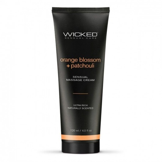 Массажный легкий крем WICKED Orange Blossom plus Patchouli - 120 мл. - Wicked - купить с доставкой в Твери