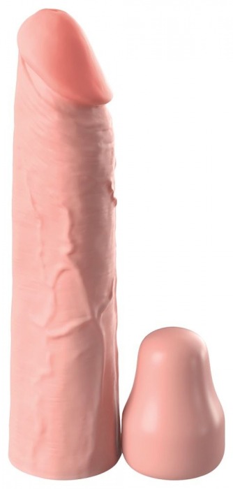 Телесная насадка-удлинитель 1 Inch Silicone X-tension - 17,8 см. - Pipedream - в Твери купить с доставкой