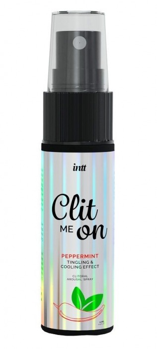 Клиторальный возбуждающий спрей Clit Me On Peppermint - 12 мл. - INTT - купить с доставкой в Твери
