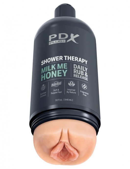 Телесный мастурбатор-вагина Shower Therapy Milk Me Honey - Pipedream - в Твери купить с доставкой