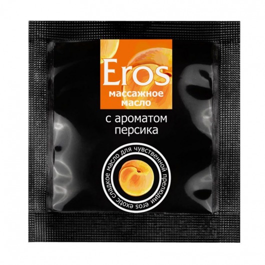 Саше массажного масла Eros exotic с ароматом персика - 4 гр. - Биоритм - купить с доставкой в Твери