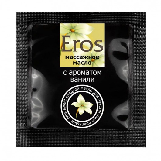 Саше массажного масла Eros sweet c ароматом ванили - 4 гр. - Биоритм - купить с доставкой в Твери