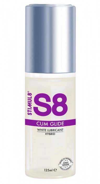 Гибридный лубрикант S8 Hybrid Cum Glide с консистенцией спермы - 125 мл. - Stimul8 - купить с доставкой в Твери
