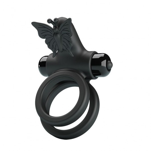 Черное эрекционное виброкольцо Passionate Ring IX - Baile - в Твери купить с доставкой