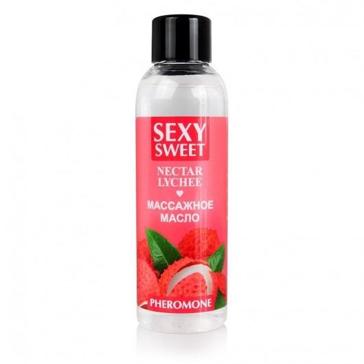 Массажное масло Sexy Sweet Nectar Lychee с феромонами и ароматом личи - 75 мл. - Биоритм - купить с доставкой в Твери