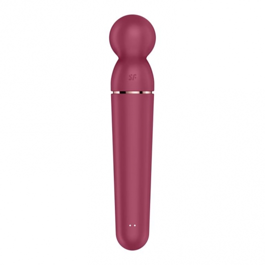 Малиновый вибромассажер Planet Wand-er - Satisfyer