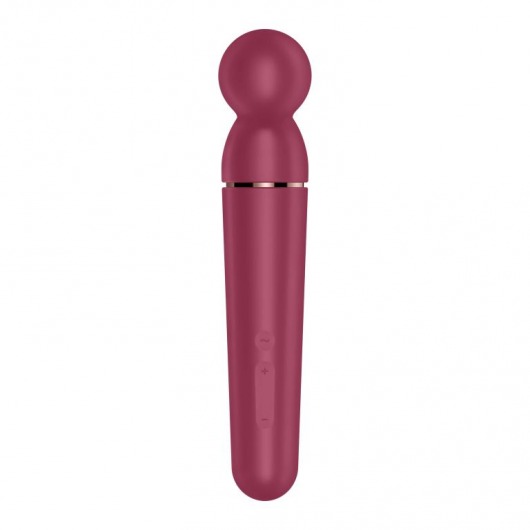 Малиновый вибромассажер Planet Wand-er - Satisfyer