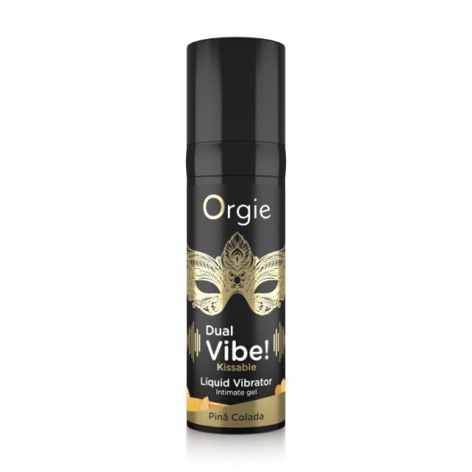 Съедобный гель Dual Vibe Pina Colada с эффектом вибрации и вкусом коктейля пина колада - 15 мл. - ORGIE - купить с доставкой в Твери