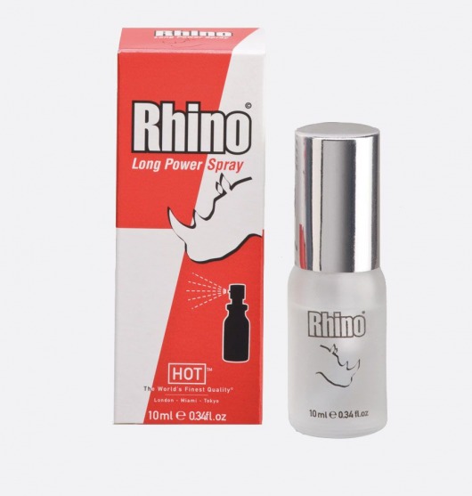 Пролонгирующий спрей для мужчин Rhino - 10 мл. - HOT - купить с доставкой в Твери