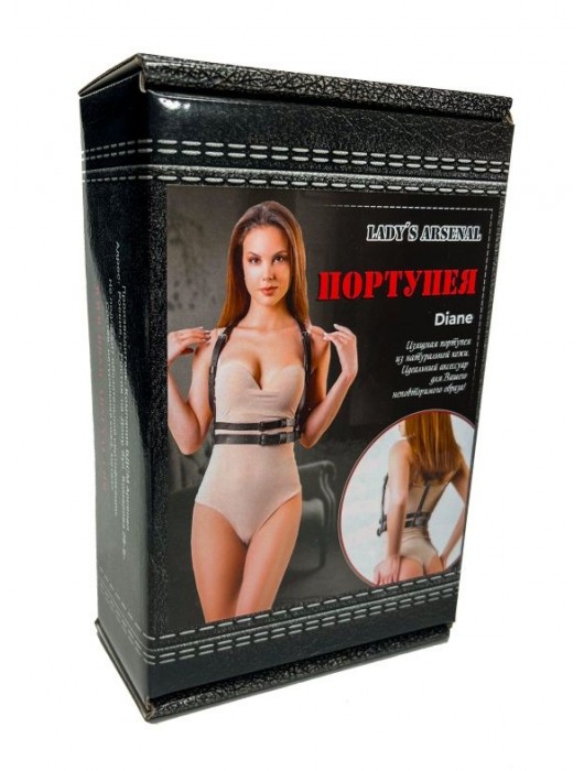 Изящная портупея из натуральной кожи Diane - БДСМ Арсенал - купить с доставкой в Твери