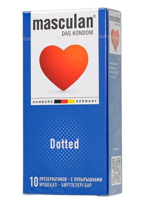 Презервативы с пупырышками Masculan Dotted - 10 шт. - Masculan - купить с доставкой в Твери