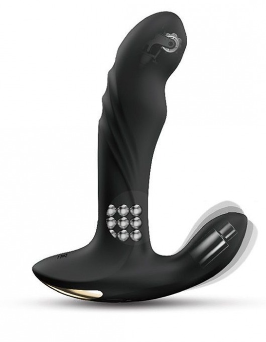 Черный вибромассажер простаты Multi P-Joy с 3 моторами - Dorcel - в Твери купить с доставкой
