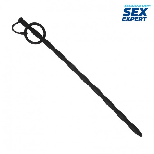 Черный стимулятор уретры Sex Expert - Sex Expert - купить с доставкой в Твери