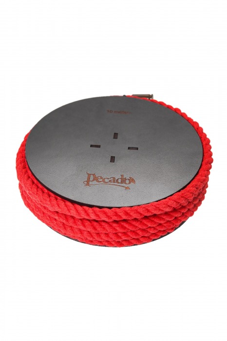 Красная веревка для шибари на катушке - 10 м. - Pecado - купить с доставкой в Твери