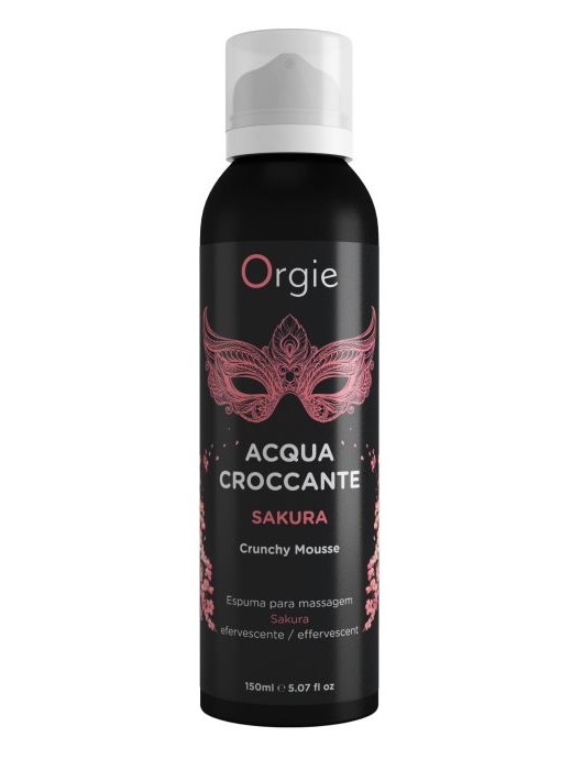 Хрустящая пенка для массажа Orgie Acqua Croccante Sakura с ароматом сакуры - 150 мл. - ORGIE - купить с доставкой в Твери