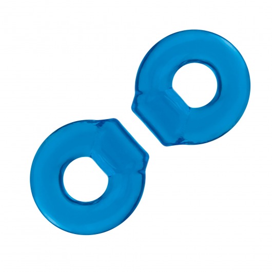 Комплект из двух колец для пениса 2-Pack Ultra-Stretch Stamina Endurance Ring - BlueLine - в Твери купить с доставкой