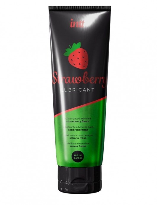 Смазка на водной основе с ароматом клубники Strawberry Lubricant - 100 мл. - INTT - купить с доставкой в Твери