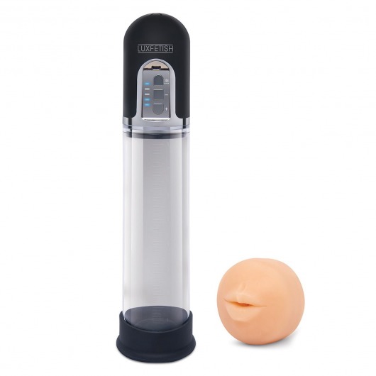 Автоматическая вакуумная помпа-мастурбатор Blowjob Auto Sucker Penis Enlarger Pump - Lux Fetish - в Твери купить с доставкой