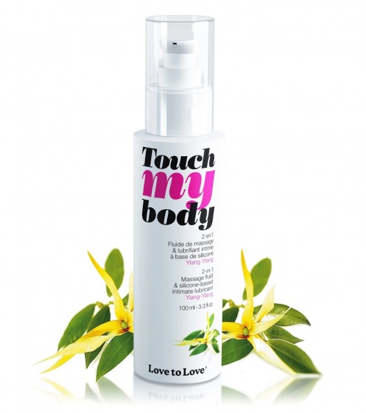Силиконовый лубрикант 2-в-1 Touch My Body с ароматом иланг-иланга - 100 мл. - Love to Love - купить с доставкой в Твери