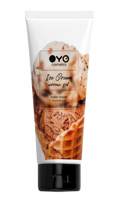 Лубрикант на водной основе OYO Aroma Gel Ice Cream с ароматом пломбира - 75 мл. - OYO - купить с доставкой в Твери