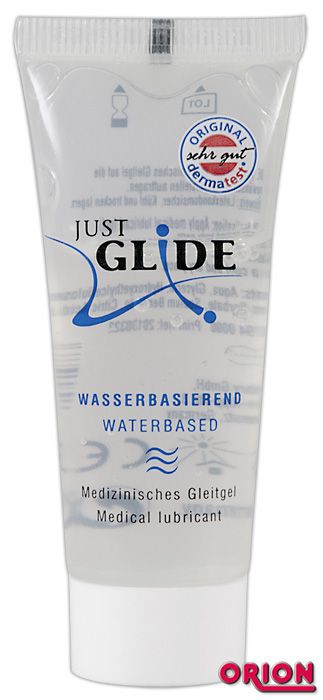 Вагинальная смазка на водной основе JUSTGLIDE - 20 мл. - Orion - купить с доставкой в Твери