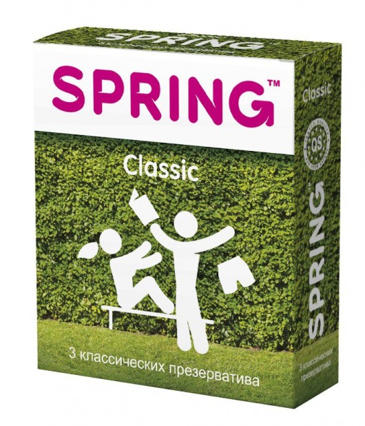 Классические презервативы SPRING CLASSIC - 3 шт. - SPRING - купить с доставкой в Твери