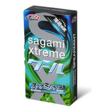 Презервативы Sagami Xtreme Mint с ароматом мяты - 10 шт. - Sagami - купить с доставкой в Твери