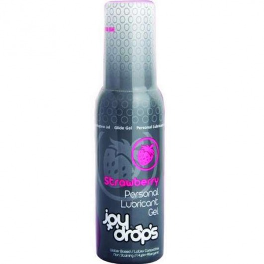 Смазка на водной основе со вкусом клубники JoyDrops Strawberry - 100 мл. - JoyDrops - купить с доставкой в Твери