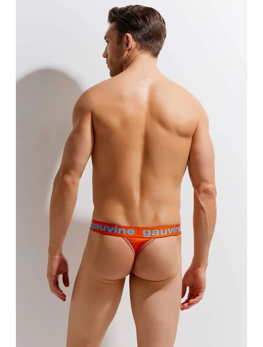 Хлопковые мужские трусы-тонги с брендированным поясом Colours of the Planet Thong - Gauvine купить с доставкой