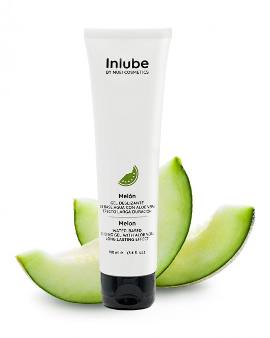 Лубрикант на водной основе Nuei Inlube с алоэ вера и ароматом дыни - 100 мл. - Nuei cosmetics - купить с доставкой в Твери