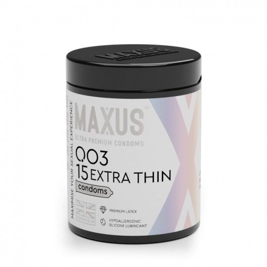 Экстремально тонкие презервативы MAXUS 003 Extra Thin - 15 шт. - Maxus - купить с доставкой в Твери