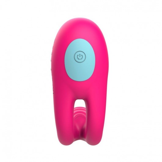 Розовое виброкольцо с пультом ДУ - I-MOON - в Твери купить с доставкой