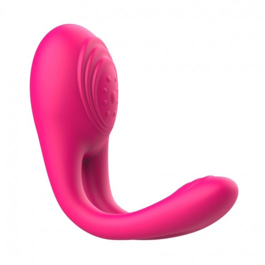 Розовое виброкольцо с пультом ДУ - I-MOON - в Твери купить с доставкой