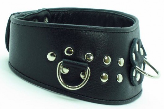 Кожаный ошейник для эротических игр - БДСМ Арсенал - купить с доставкой в Твери
