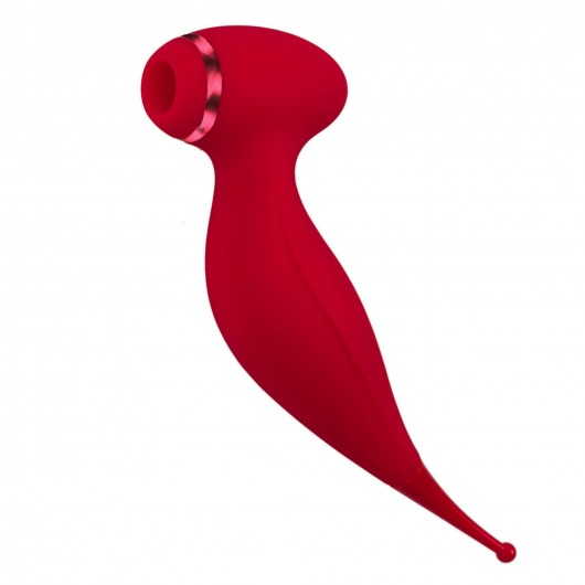 Красный вакуум-волновой стимулятор клитора Isadora с точечным вибратором - Woma